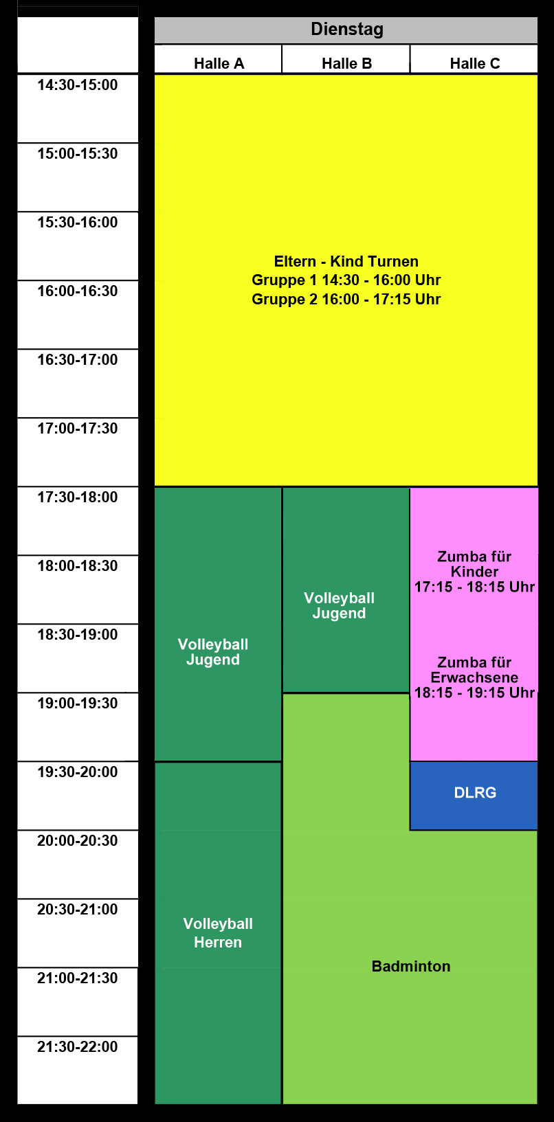 halle 22 23 dienstag